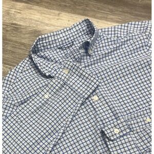 Vineyard Vines Button Down On The‎ Go Performance Shirt Men's M OTG Plaid Brrr